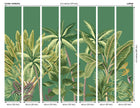 Tropical Palm Trees Green Mural (Large) by Origin Murals