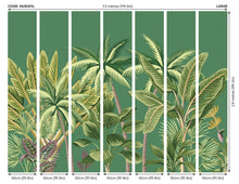 Tropical Palm Trees Green Mural (Large) by Origin Murals