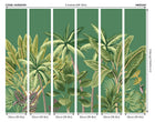 Tropical Palm Trees Green Mural (Medium) by Origin Murals