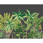 Tropical Palm Trees Black Mural (Large) by Origin Murals