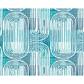 Curved Line Texture Blue Mural (Medium) by Origin Murals