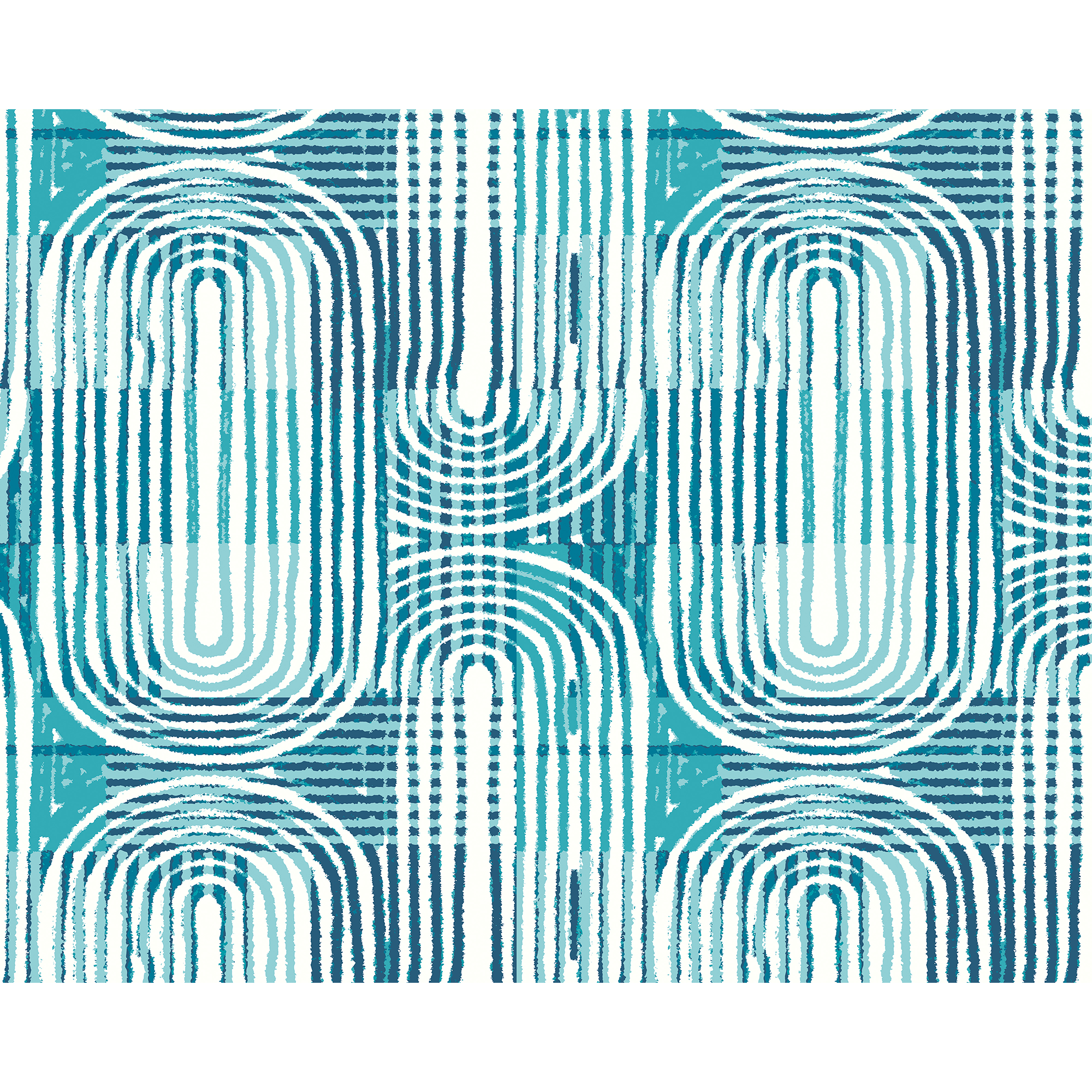 Curved Line Texture Blue Mural (Medium) by Origin Murals