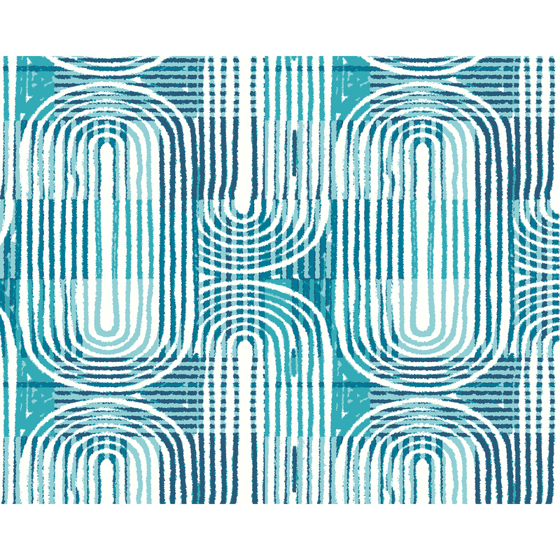 Curved Line Texture Blue Mural (Medium) by Origin Murals