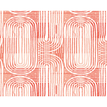 Curved Line Texture Orange Mural (Large) by Origin Murals
