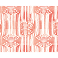 Curved Line Texture Orange Mural (Medium) by Origin Murals