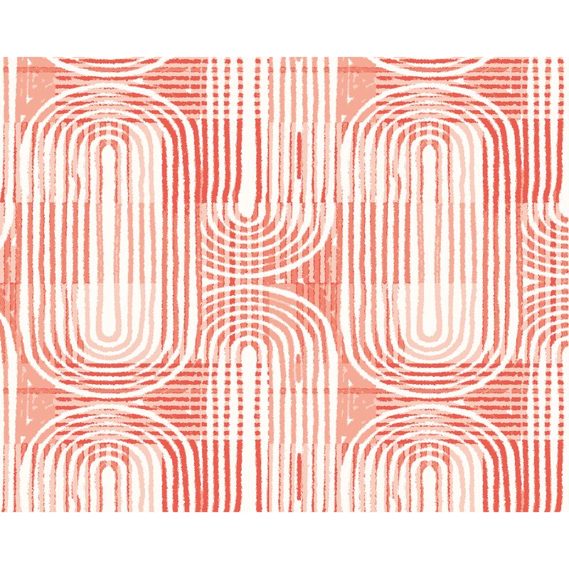 Curved Line Texture Orange Mural (Medium) by Origin Murals