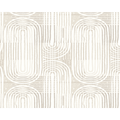 Curved Line Texture Grey Mural (Large) by Origin Murals