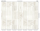 Curved Line Texture Grey Mural (Large) by Origin Murals