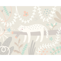 Sleeping Jungle Leopard Grey Mural (Large) by Origin Murals