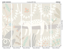 Sleeping Jungle Leopard Grey Mural (Medium) by Origin Murals