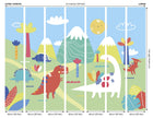 Dinosaur Land Green Mural (Large) by Origin Murals