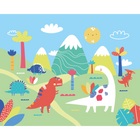 Dinosaur Land Green Mural (Medium) by Origin Murals