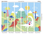 Dinosaur Land Green Mural (Medium) by Origin Murals