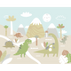 Dinosaur Land Natural Mural (Medium) by Origin Murals