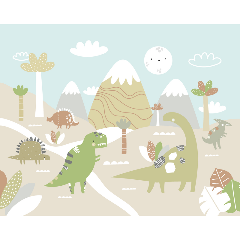 Dinosaur Land Natural Mural (Medium) by Origin Murals
