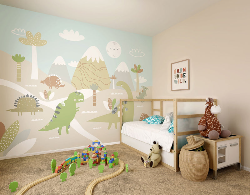 Dinosaur Land Natural Mural (Medium) by Origin Murals