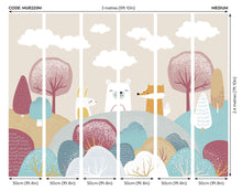 Woodland Friends Orange Mural (Medium) by Origin Murals