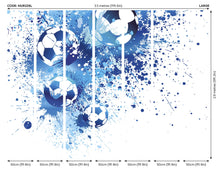 Football Splash Blue Mural (Large) by Origin Murals