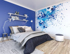 Football Splash Blue Mural (Medium) by Origin Murals