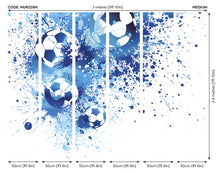 Football Splash Blue Mural (Medium) by Origin Murals