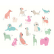 Happy Dogs Blush Pink Mural (Medium) by Origin Murals