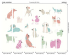 Happy Dogs Blush Pink Mural (Medium) by Origin Murals