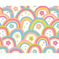 Rainbow Wobble Coral Pinks Mural (Large) by Origin Murals