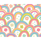Rainbow Wobble Coral Pinks Mural (Large) by Origin Murals
