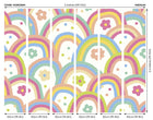 Rainbow Wobble Coral Pinks Mural (Medium) by Origin Murals