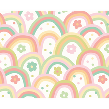 Rainbow Wobble Apple Green Mural (Large) by Origin Murals