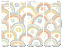Rainbow Wobble Warm Grey Mural (Large) by Origin Murals