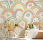 Rainbow Wobble Warm Grey Mural (Medium) by Origin Murals