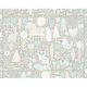 Scandi Forest Animals Warm Grey Mural (Large) by Origin Murals