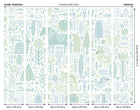 Scandi Forest Animals Teal Blue Mural (Medium) by Origin Murals