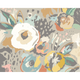 Abstract Floral Warm Grey Mural (Large) by Origin Murals