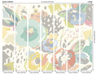 Abstract Floral Pastel Blue Mural (Large) by Origin Murals