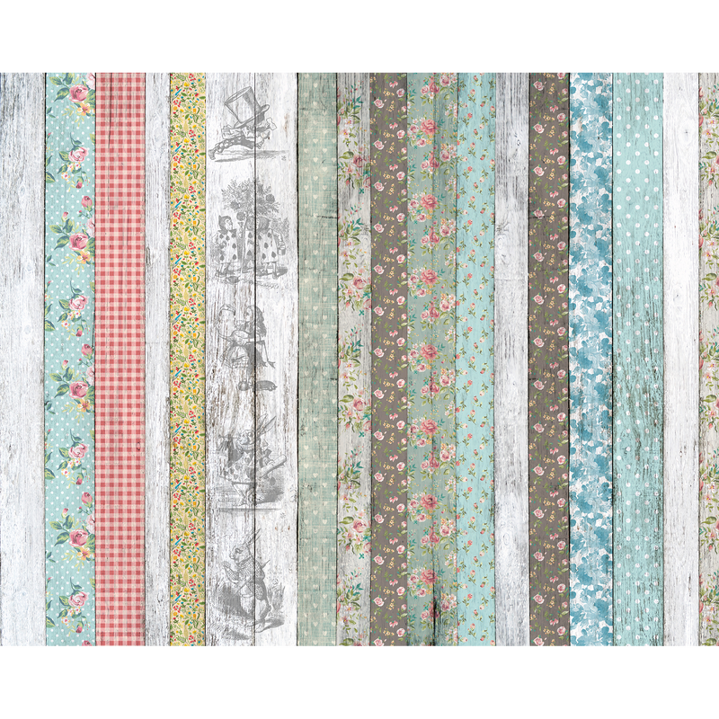 Alice In Wonderland Picnic Blanket Multi Mural (Medium) by Origin Murals