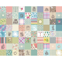 Alice In Wonderland Patchwork Multi Mural (Large) by Origin Murals
