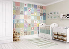 Alice In Wonderland Patchwork Multi Mural (Large) by Origin Murals