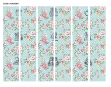 Alice In Wonderland English Rose Print Blue Mural (Medium) by Origin Murals