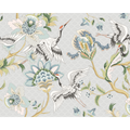 Cranes In Flight Grey Mural (Medium) by Origin Murals