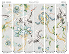 Cranes In Flight Grey Mural (Medium) by Origin Murals