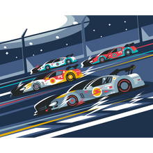 Sports Cars Navy Blue Mural (Medium) by Origin Murals