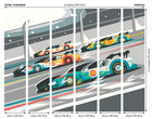 Sports Cars Grey Mural (Medium) by Origin Murals
