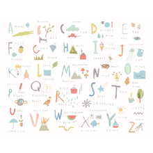 Childrens Alphabet Illustrations Multi Pastel Mural (Large) by Origin Murals