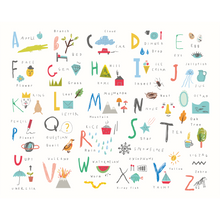 Childrens Alphabet Illustrations Multi Bright Mural (Medium) by Origin Murals