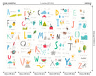 Childrens Alphabet Illustrations Multi Bright Mural (Medium) by Origin Murals