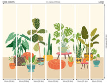 Houseplant Pots Natural Mural (Large) by Origin Murals