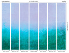 Ombre Gradient Teal Blue Mural (Large) by Origin Murals