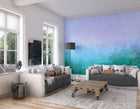 Ombre Gradient Teal Blue Mural (Medium) by Origin Murals